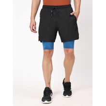 Dida Black Men Light Regular Fit Jogging Activewear Sports Short