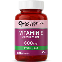 Carbamide Forte Vitamin E 600mg Capsules, 100% Natural Vitamin E, Paraben Free