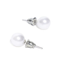 OOMPH Jewellery White Pearl Ear Stud Earrings For Women & Girls