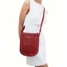 Hidesign Geisha 03 Womens Sling Bag Red (M)