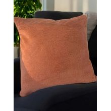 LUSHLYF Rustic Ember Plush Tufted Cushion Cover Terracotta Decorative