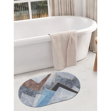 HOSTA HOMES 11D Printed Antiskid Door Bath Mats Multicolor