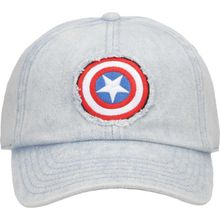 Free Authority Avengers Printed Curved Briumred Cap For Men