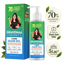 NIDHI'S GRANDMAA SECRET 100% Natural & Hand Made 13 Herbs Hair Oil for Hair Fall Control