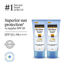Neutrogena Ultrasheer SPF50+ PA+++ Ultra Light Face Sunscreen For Dry & Oily Skin Super Value Pack