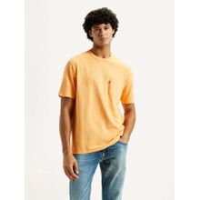 Levi's Orange Solid T-Shirt