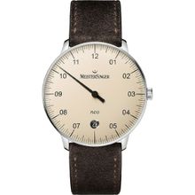 Meistersinger Form and Style Date Analog Ivory Dial Men Watch- NE903N
