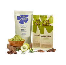 Nat Habit Ready-to-Apply Henna Paste & Indigo Powder Combo