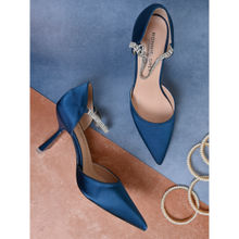 Ronnie Grey Women Blue Solid Pumps