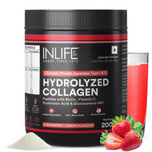 Inlife Hydrolyzed Type 1 And 3 Collagen Peptides - Strawberry Lemon Flavour