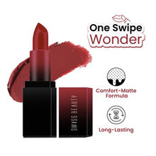 Swiss Beauty HD Matte Lipstick , High Coverage , Lightweight - 14 Pop Red