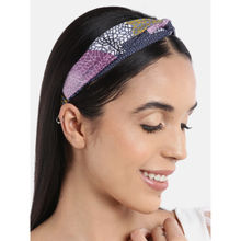 Blueberry Multi Printed Knot Hairband