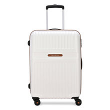 Aristocrat Atlas White Combination Lock Hard Cabin Trolley Bag