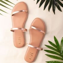 THE CAI STORE Rose Gold Strand Rg Flats