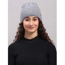 Monte Carlo Grey Wool Blend Woven Beanie