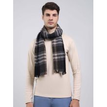 Monte Carlo Black Wool Blend Woven Muffler