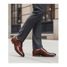 Bugatti Margo Cognac Premium Leather Comfort Derbies