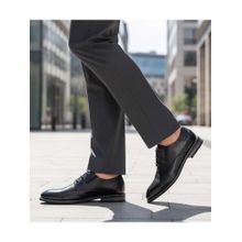 Bugatti Amros Black Premium Leather Comfort Derbies