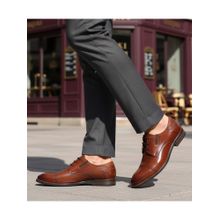 Bugatti Amros Cognac Premium Leather Comfort Derbies