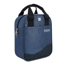 NFI Essentials Navy Blue Unisex Lunch Bag For Travel and Office