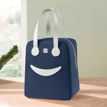 NFI Essentials Unisex Insulated Large Lunch Bag Smiley Design