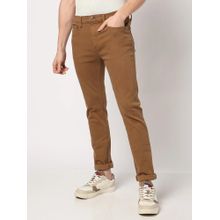 GAP Mens Brown Solid Skinny Fit Mid Rise Denim Jeans