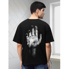 PRONK Peace Men Oversized Printed T-Shirt
