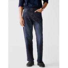 Andamen Mens Casual Twill Woven Special Dye/Wash Effect Straight Jeans