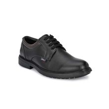 Hitz Men's Black Synthetic Lace-up Casual Shoes