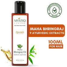 Mystiq Living Maha Bhringraj Herbal Hair Oil for Hair Growth Reduces Dandruff & Hair fall