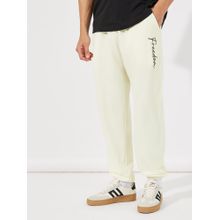 Styli Cream Solid Joggers