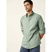 Andamen Regular Fit Green Men Full Sleeve Stretchable Shirt