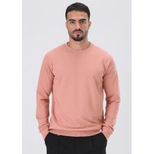 Banana Club Pink Solid Regular Fit Sweatshirt