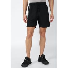 Peter England Men Black Solid Athletic Fit Shorts