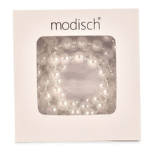 Modisch White Pearls With Small Silver Beads Sunglasses Spectacles Chain