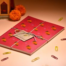 Visual Echoes Indian Motif Series Soft Bound A5 Notebook - Marigold
