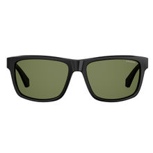 Polaroid Men Green Rectangle Full Rim Sunglasses (55)