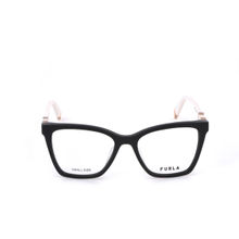 Furla Women Regular Acetate Black Eyeglass Frame (52)