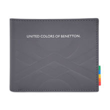 United Colors of Benetton Placido Men Global Coin Grey Wallet
