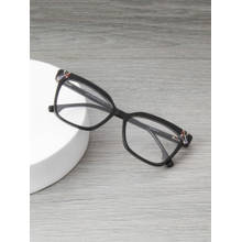 TED SMITH Women Black Rectangular Full Rimmed Frames (LUCIA_C1)
