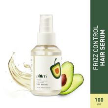 Plum Avocado Frizz-Control Hair Serum With Argan Oil For Curly & Wavy Hair, Silicone- Free