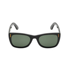 KOSCH ELEMENTE Unisex Black/Gold Sunglasses with Polarised Green Lens (52)