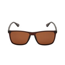 KOSCH ELEMENTE Men Matt Brown Sunglasses with Polarised Brown Lens (58)