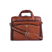 HiLEDER Pure Ndm Leather Spacious Formal 11.5" Backpack Laptop Office Bag Tan