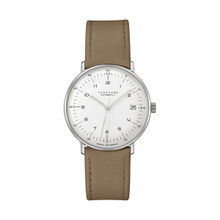 Junghans Max Bill Date Analog Dial Color Silver Mens Watch-027410702