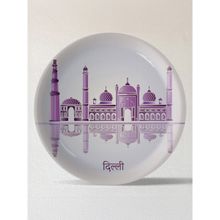 Nestroots Urban Dreamscapes: Cityscape Delhi Artistry Porcelain Plate