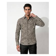 PRATEEK MUNJAL Black Paisley Printed Shirt