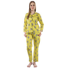Pyjama Party Cute Cows Women's Cotton Pyjama Set - Yellow