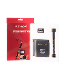Revlon Beauty Ritual Kit Touch & Glow Moisturising Compact Powder Shade - Natural Matte & Kohl Kajal