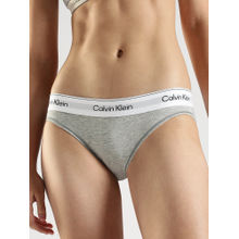 Calvin Klein Solid Grey Low Rise Bikini-Brief